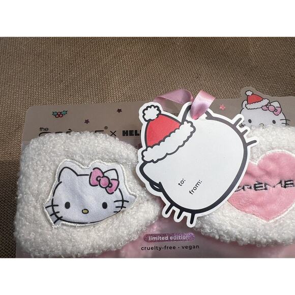 Creme Shop HELLO KITTY Plush Teddy Strawberry Latte Spa Headband - Picture 8 of 9